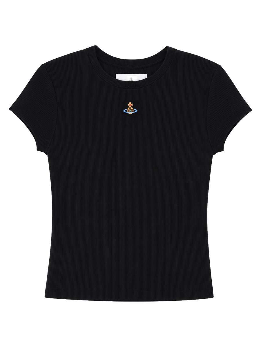 T-SHIRT CROPPED CON LOGO