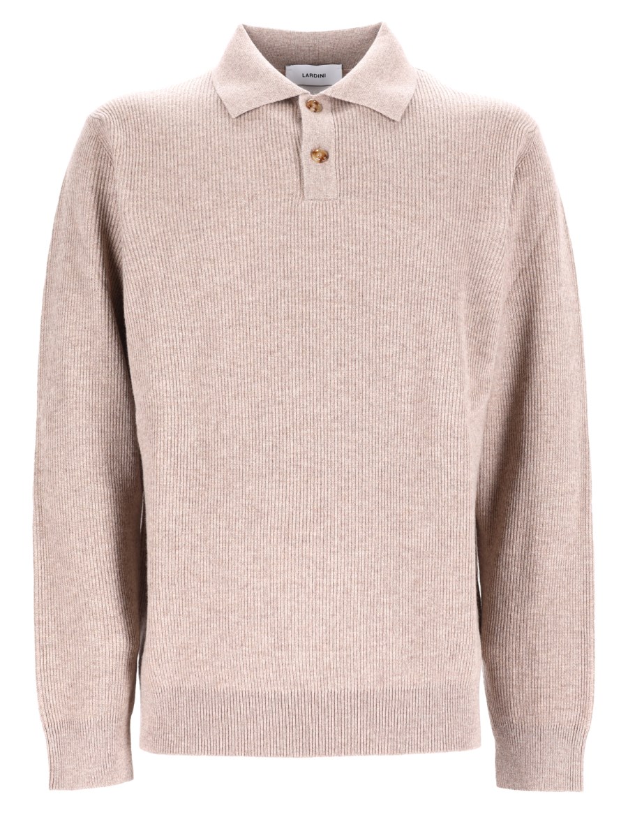 Polo In Maglia Di Lana e Cashmere