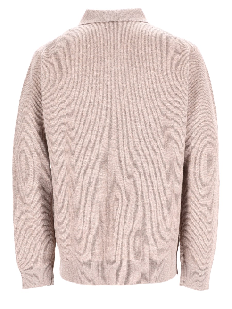 Polo In Maglia Di Lana e Cashmere