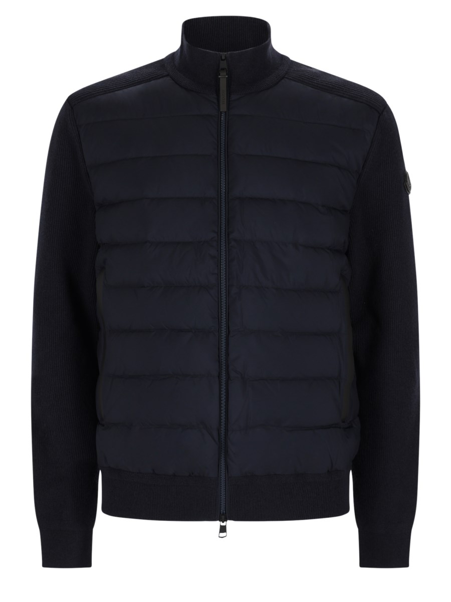 Cardigan imbottito con zip