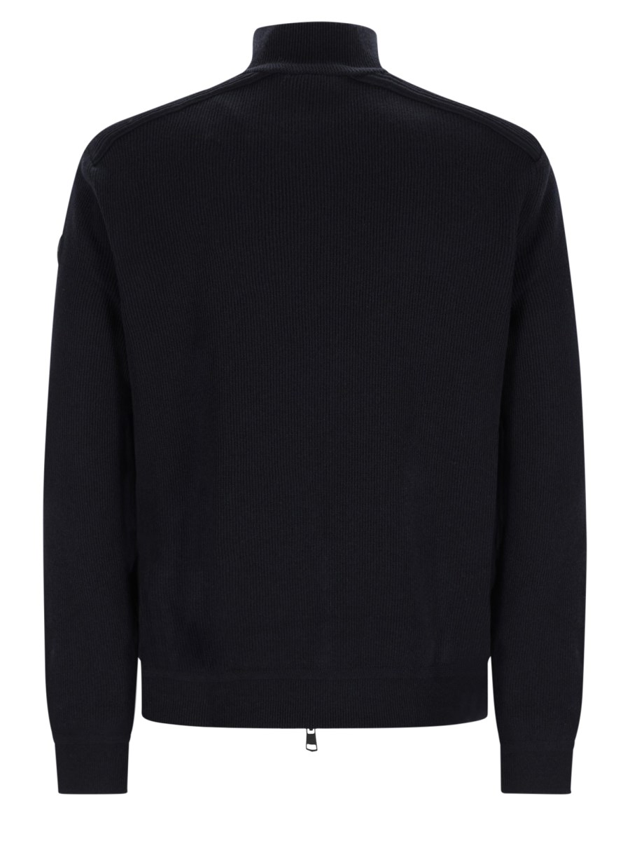 Cardigan imbottito con zip