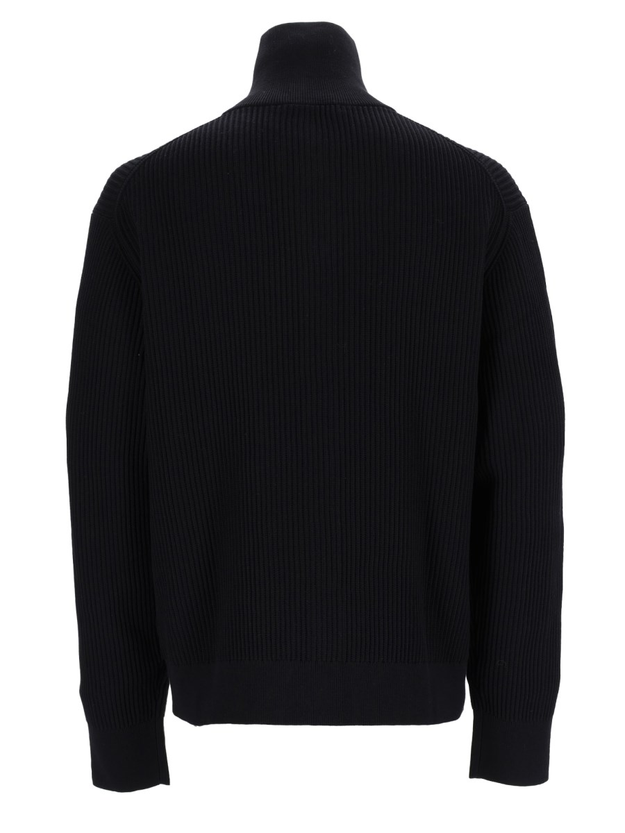 Cardigan In Maglia Di Cotone A Coste