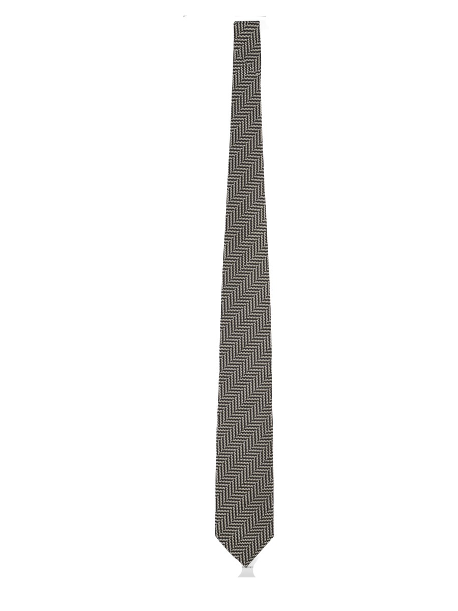 CRAVATTA IN JACQUARD DI SETA 8 CM