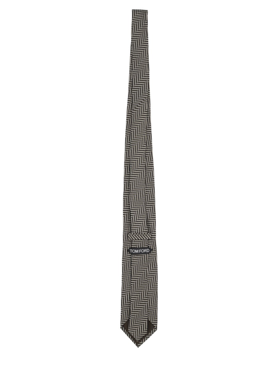 CRAVATTA IN JACQUARD DI SETA 8 CM
