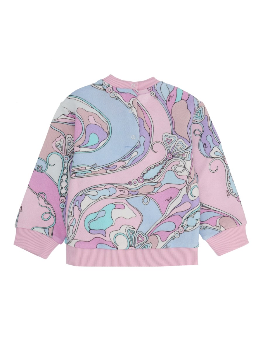 Felpa con stampa iride all-over