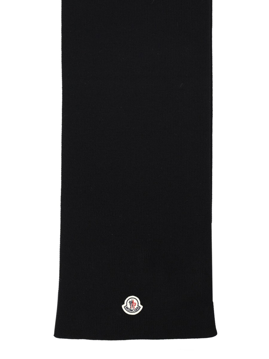 Sciarpa in Lana con Patch Logo