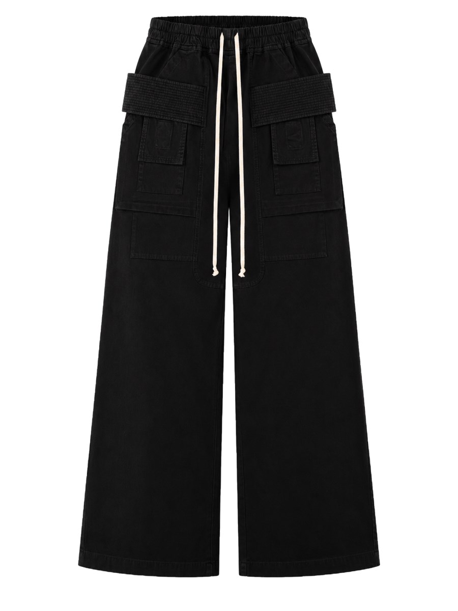 Pantalone Cargo in Felpa di Cotone