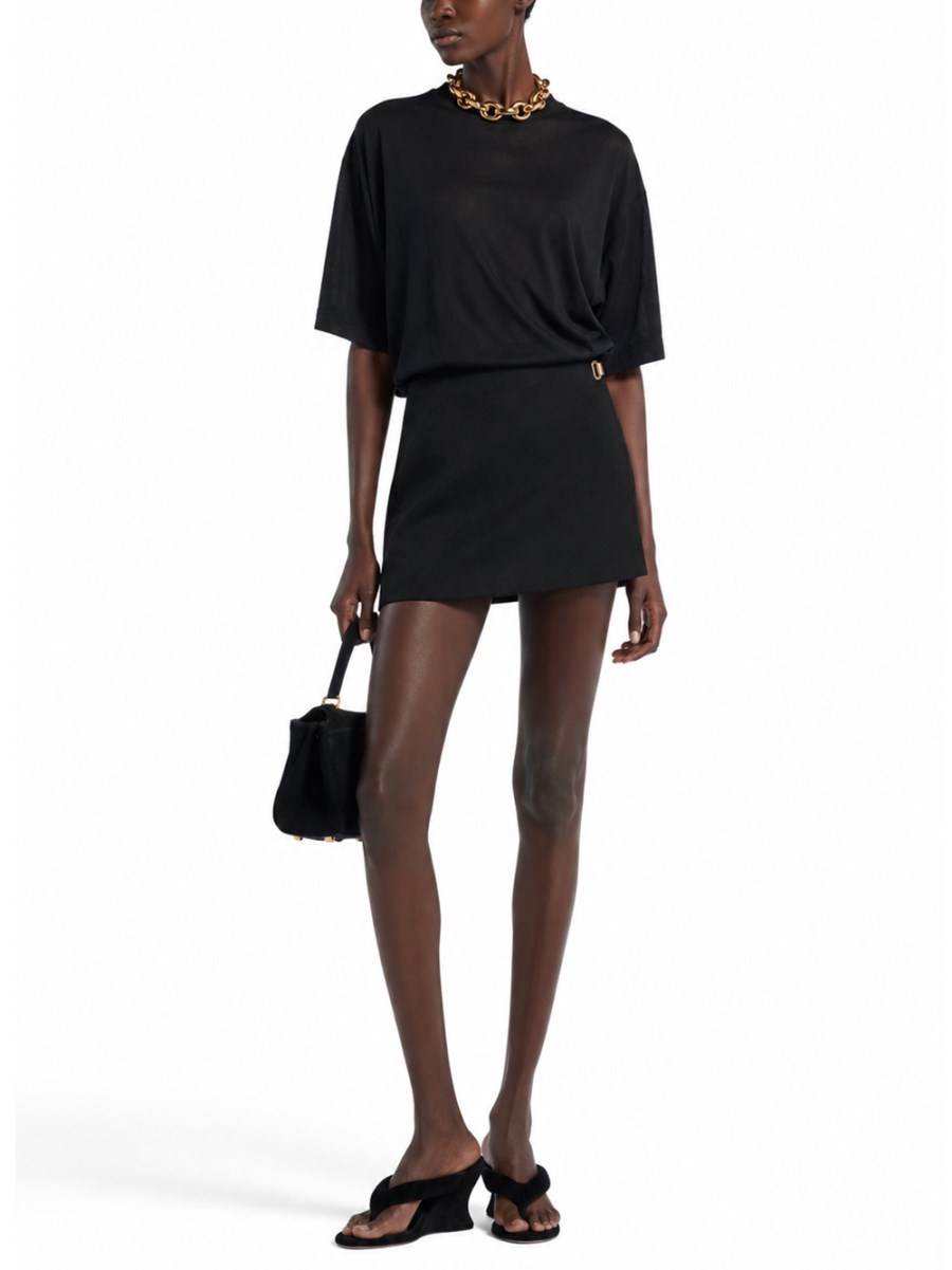 SKORT IN TWILL DI LANA