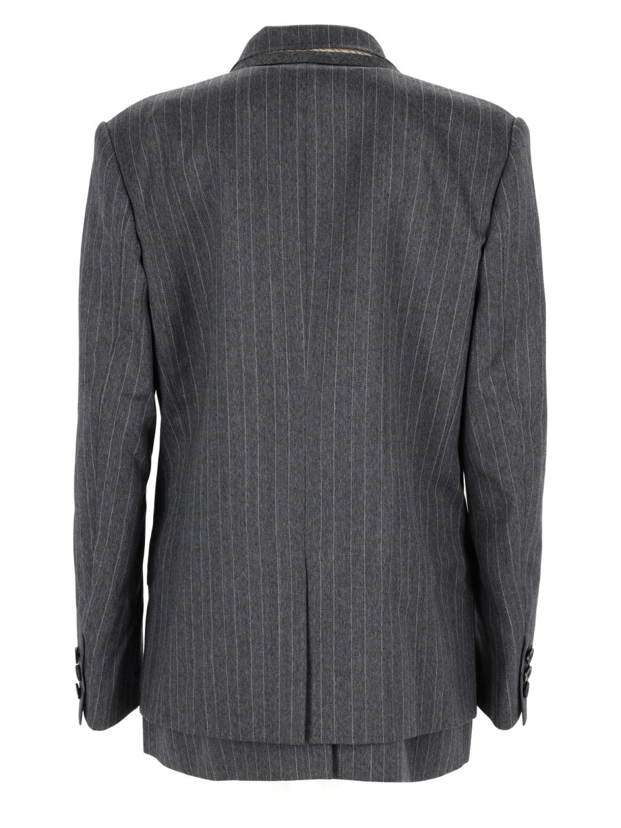 Giacca Layered Herringbone 