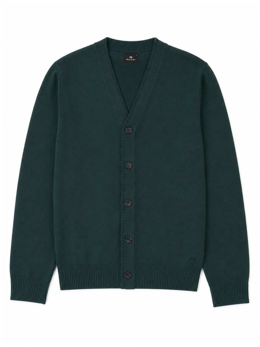 CARDIGAN IN LANA MERINO CON BOTTONI