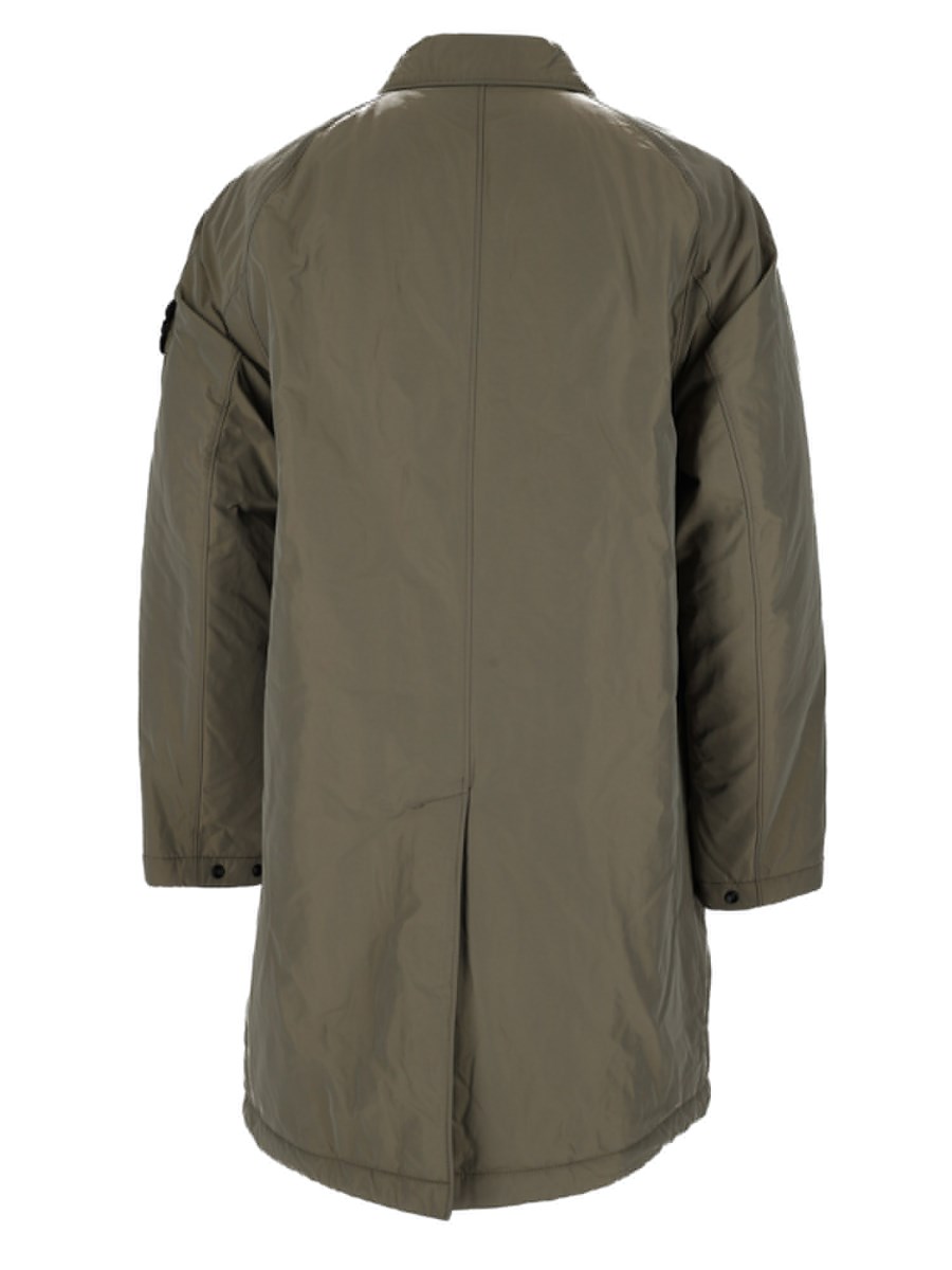 Cappotto Lungo In Micro Twill