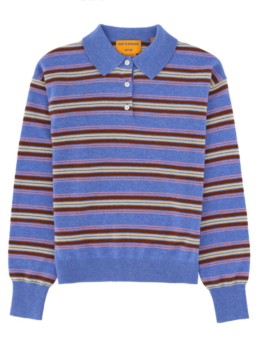 POLO COLLEGIATE IN MAGLIA DI CASHMERE