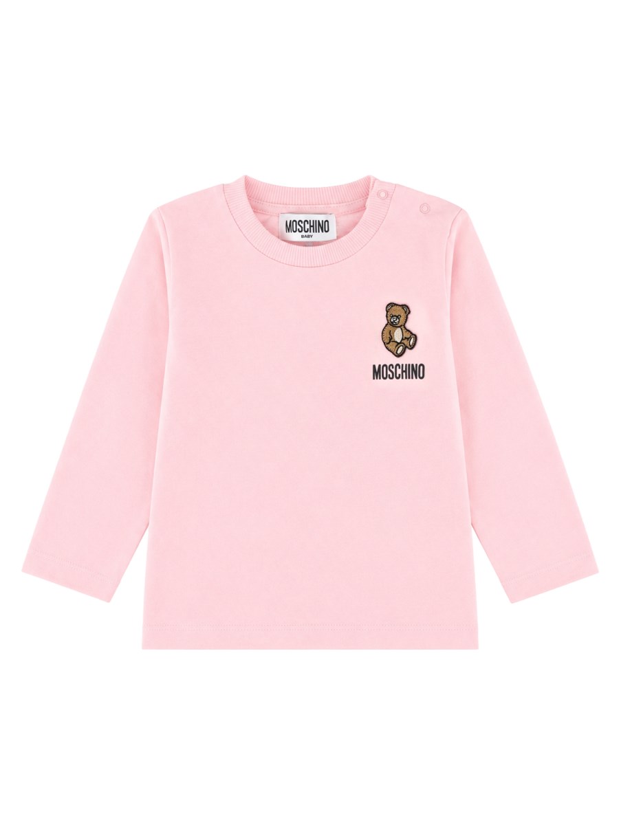 T-shirt da neonata con ricamo teddy bear