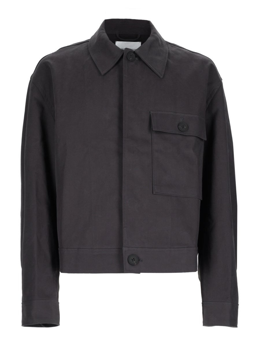 Giacca Cropped In Cotone