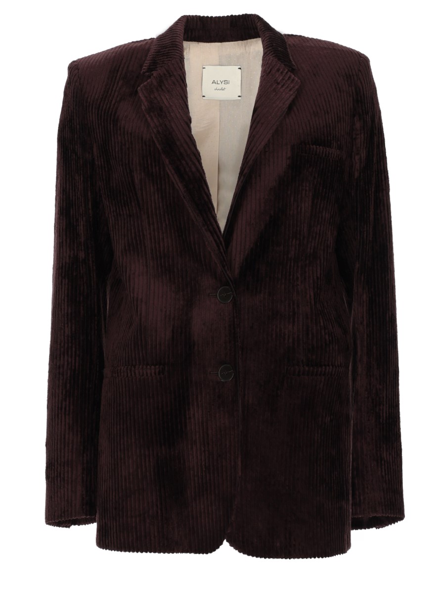 GIACCA CORDUROY MONOPETTO