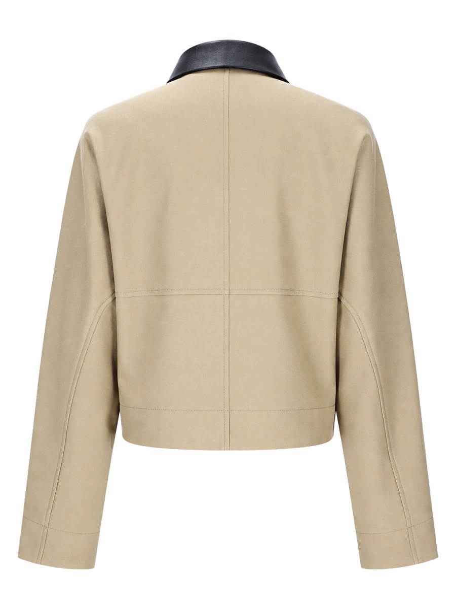 CABAN CROPPED IN COTONE E LANA