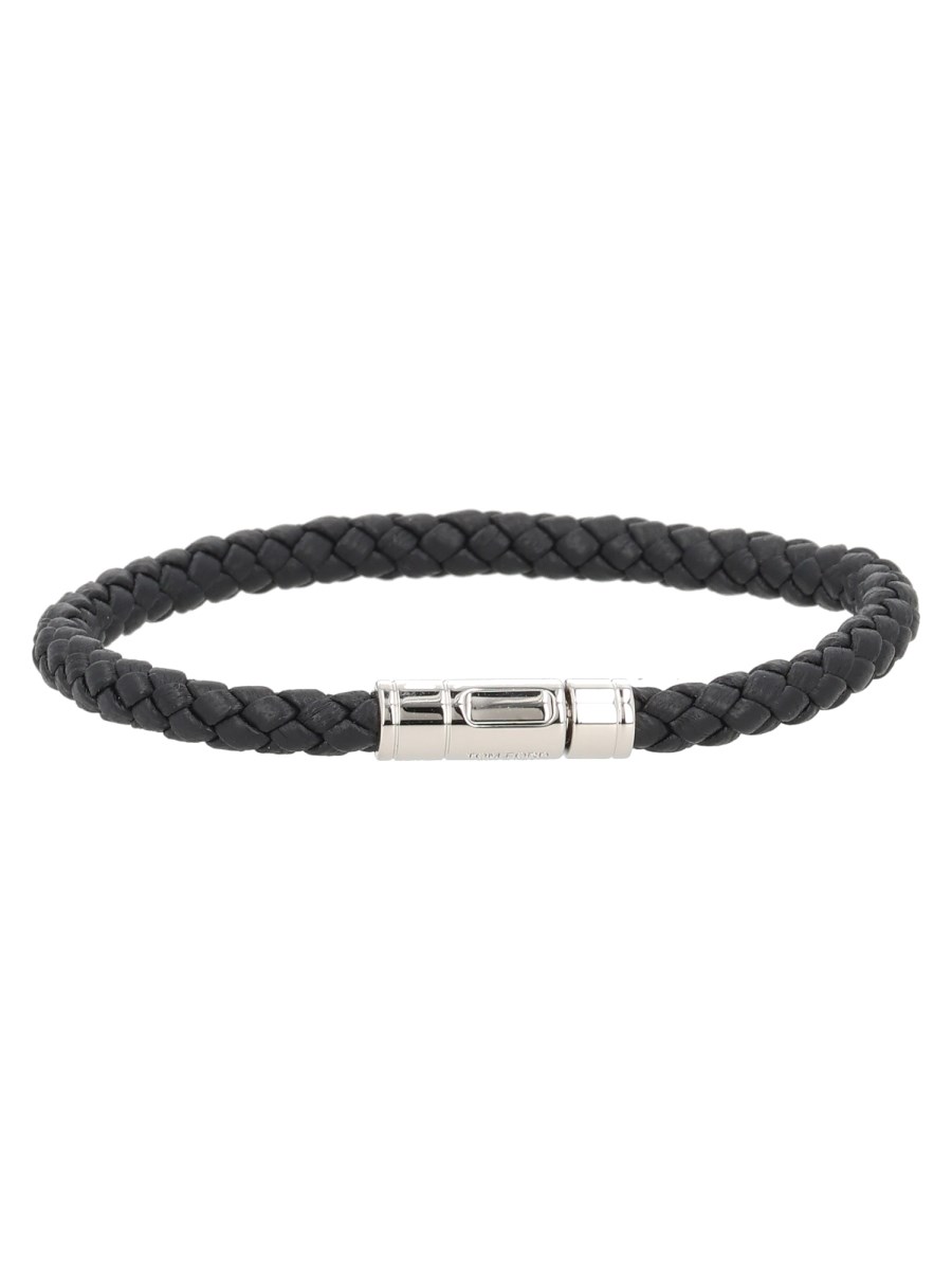 BRACCIALE IN PELLE INTRECCIATA