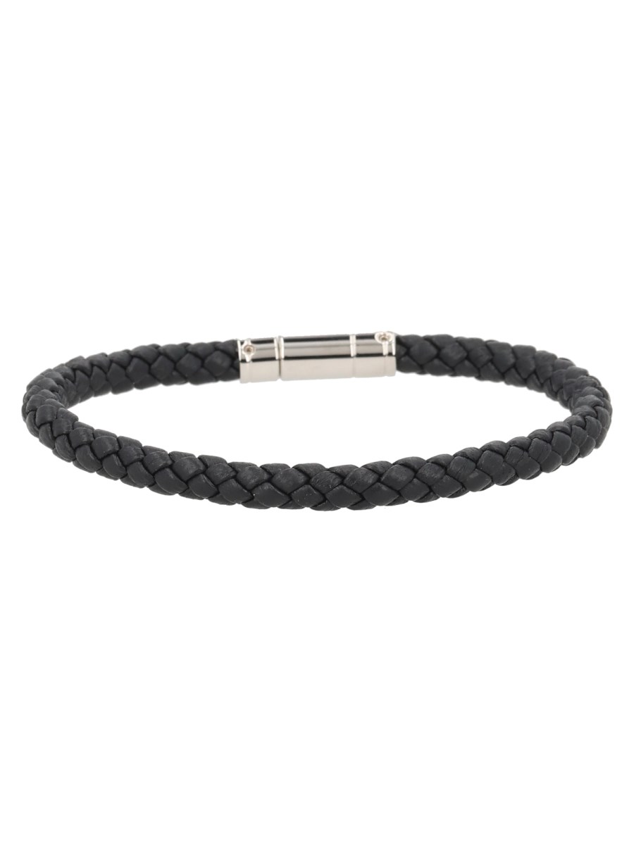 BRACCIALE IN PELLE INTRECCIATA