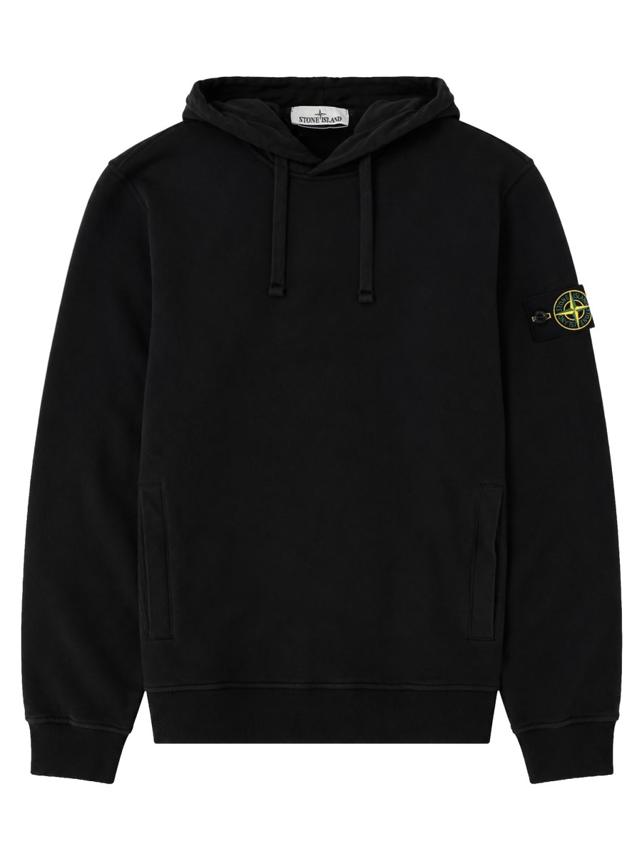 FELPA CON CAPPUCCIO E PATCH LOGO