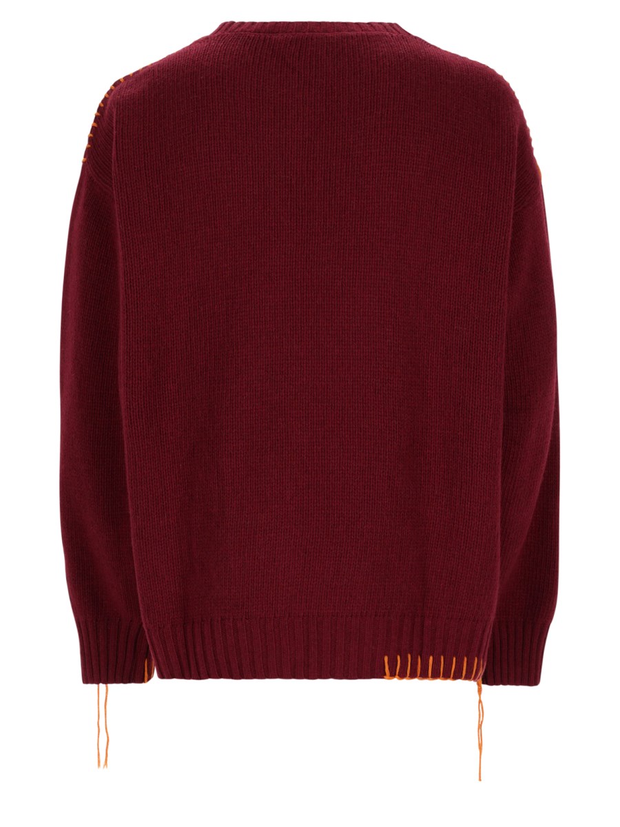 MAGLIA CREW CROP IN LANA 