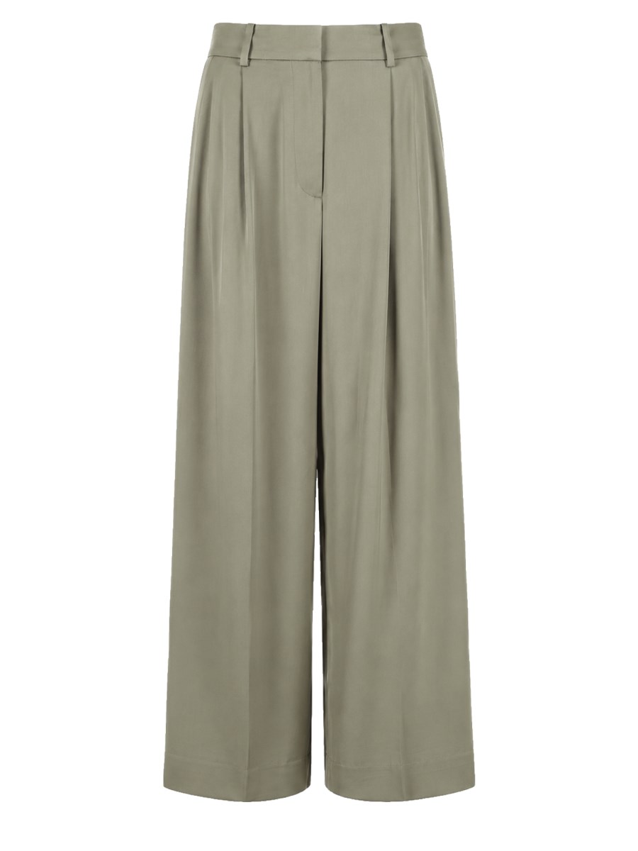 pantalone ampio in raso