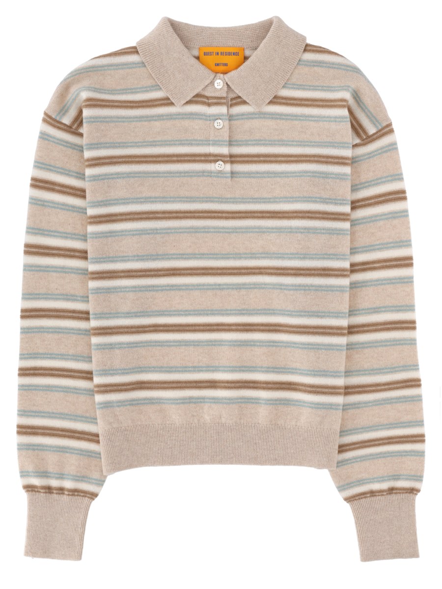POLO COLLEGIATE IN MAGLIA DI CASHMERE