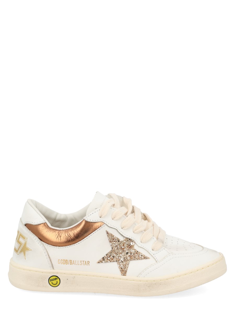 Sneakers Ball Star bianca glitter oro