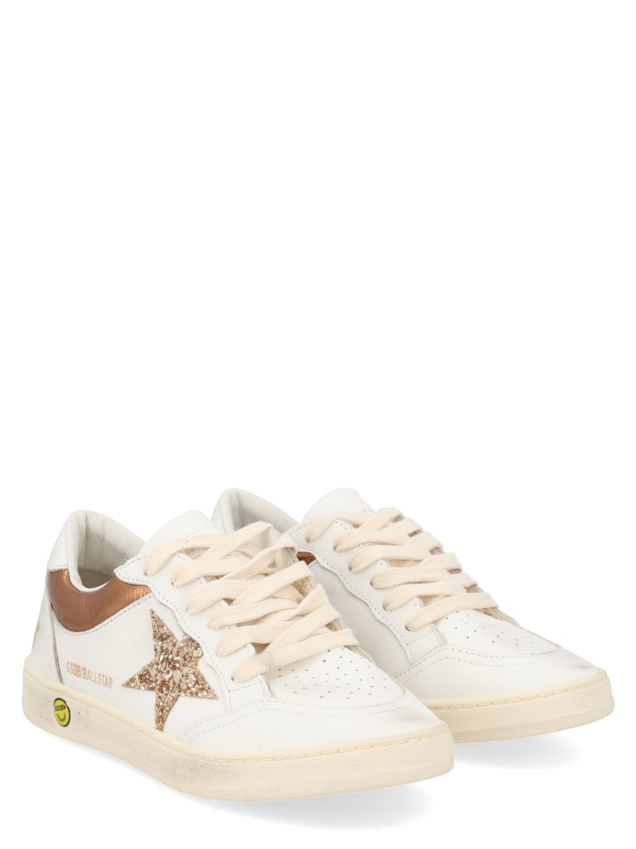 Sneakers Ball Star bianca glitter oro