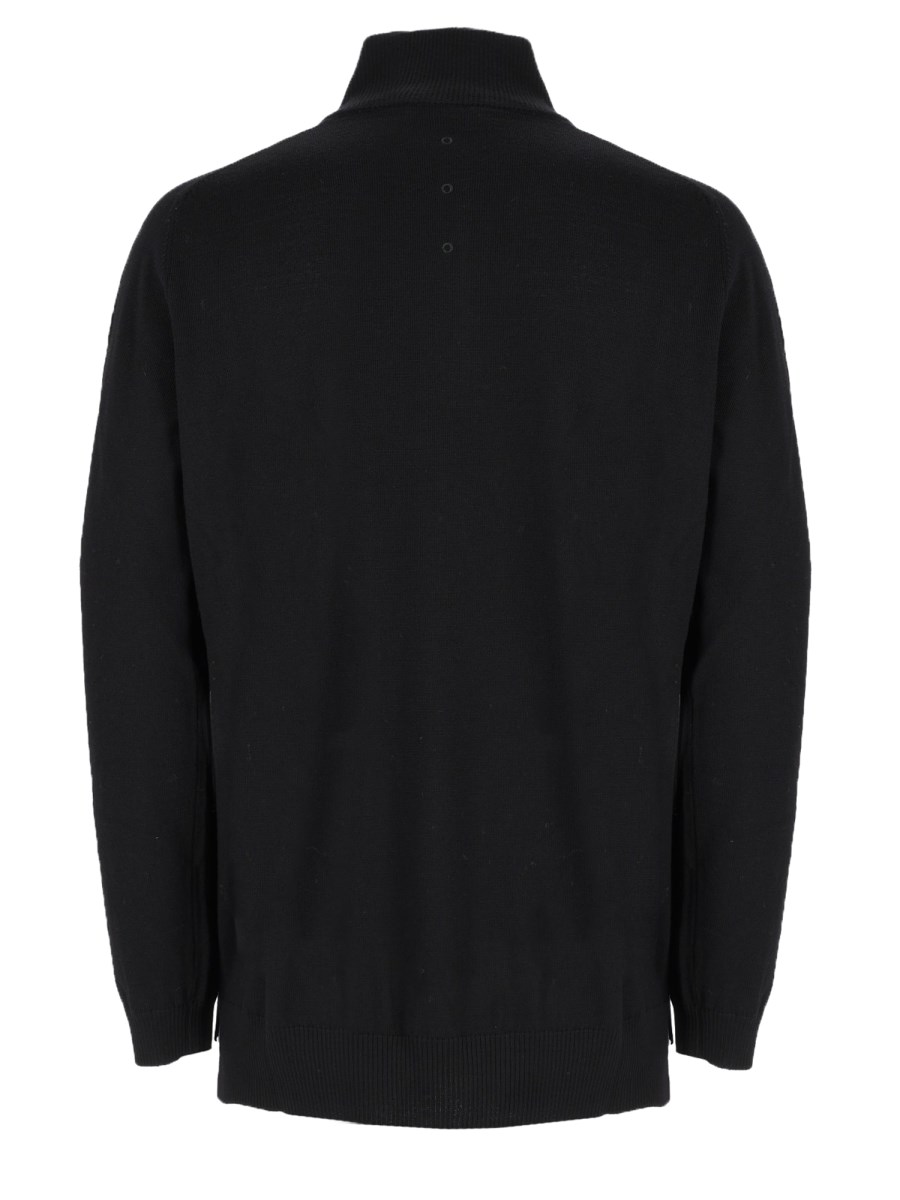 Maglia In Lana Con Zip