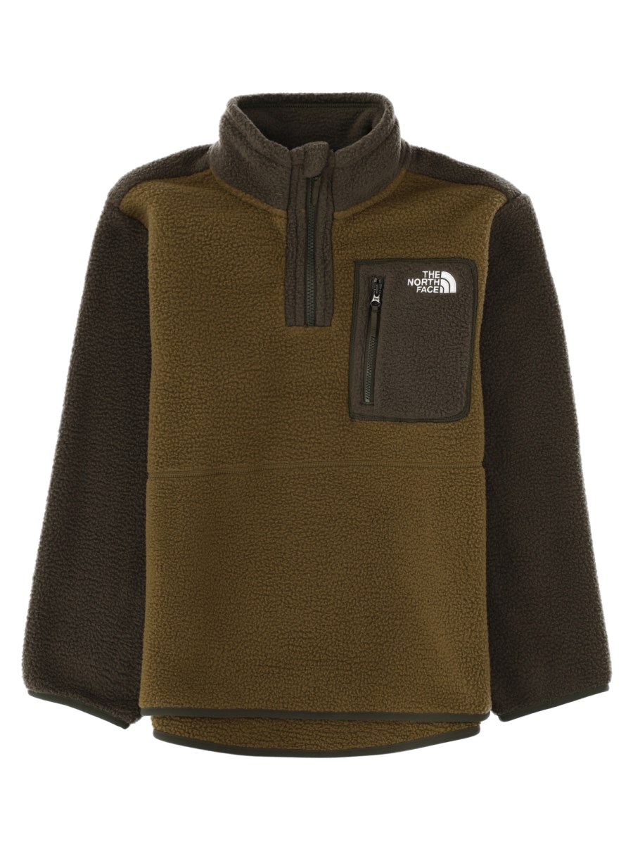 Giacca in pile Yumiori con mezza zip