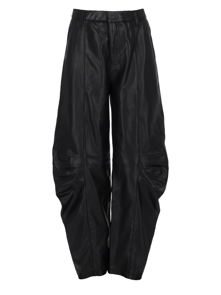 PANTALONE CARGO IN PELLE
