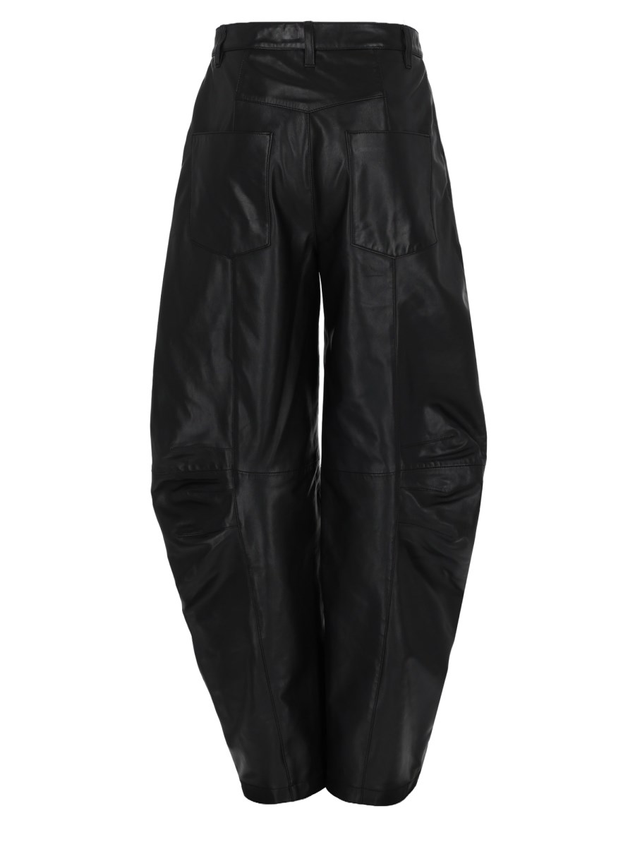PANTALONE CARGO IN PELLE