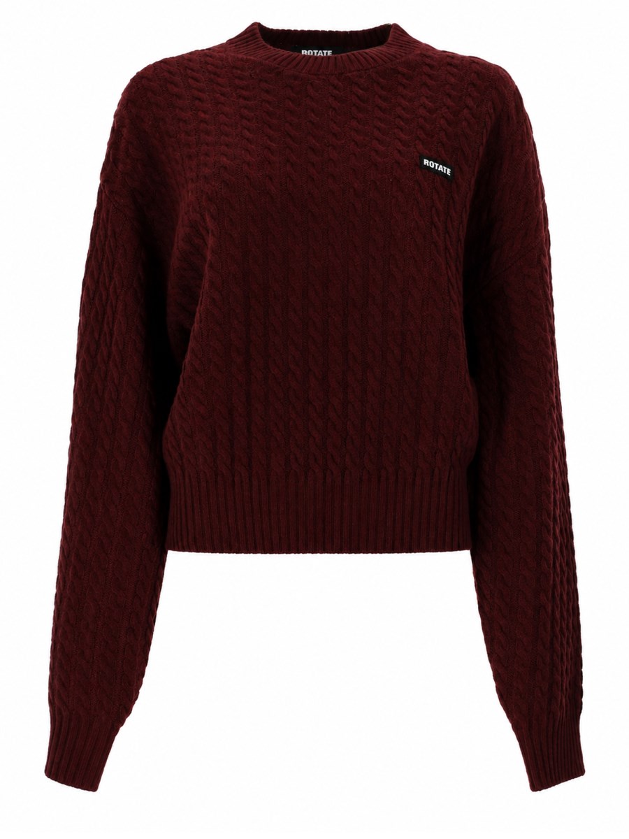 MAGLIA A TRECCE IN LANA E CASHMERE