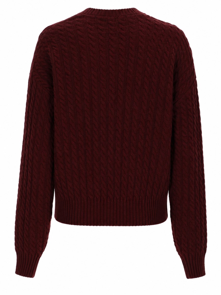 MAGLIA A TRECCE IN LANA E CASHMERE