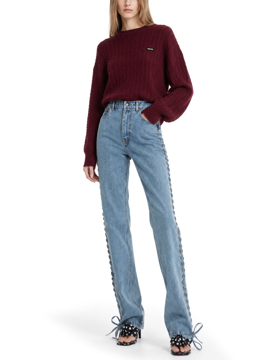 MAGLIA A TRECCE IN LANA E CASHMERE