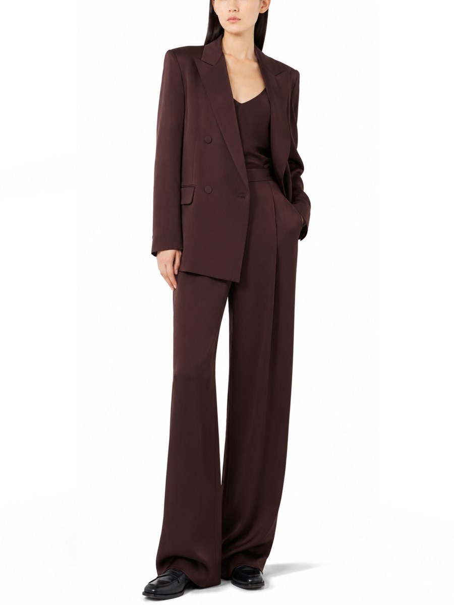 BLAZER DOPPIOPETTO IN ENVERS SATIN