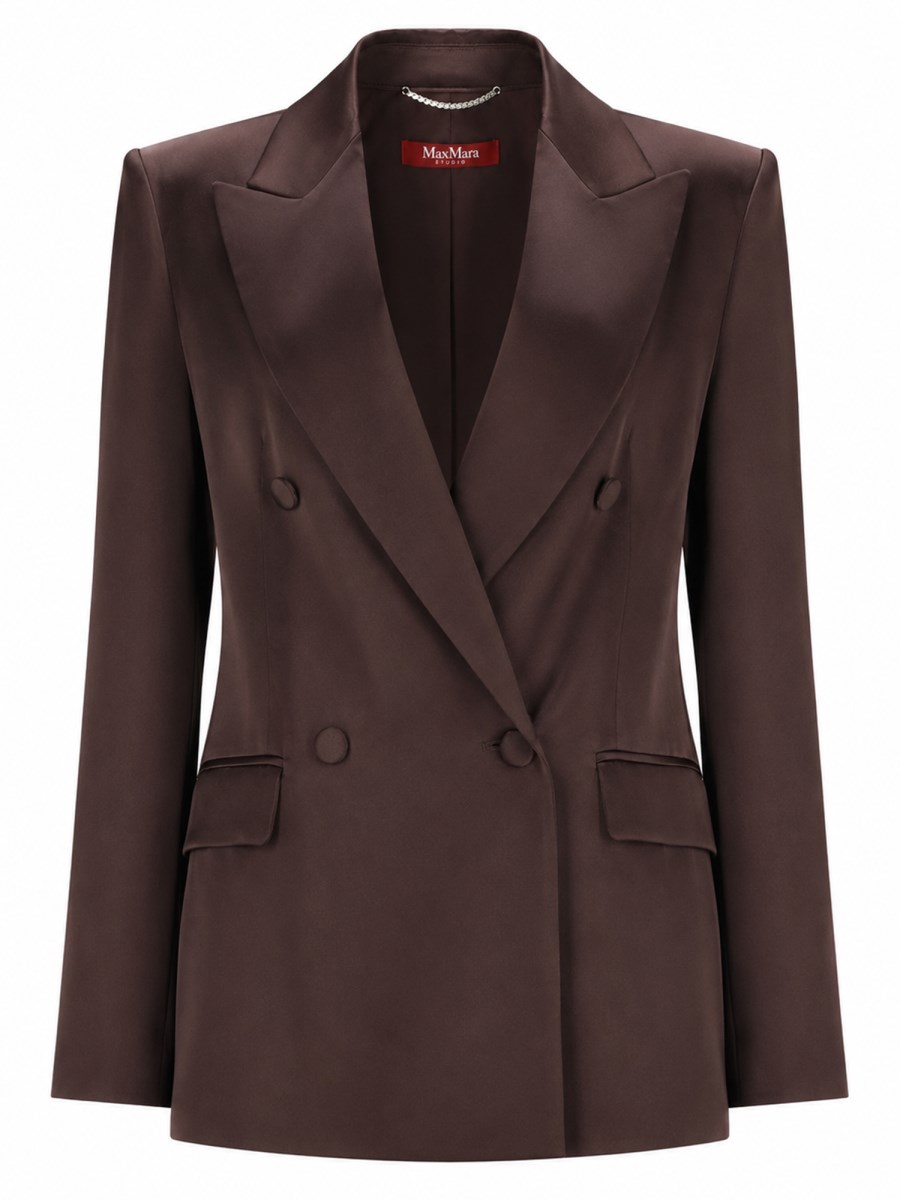 BLAZER DOPPIOPETTO IN ENVERS SATIN