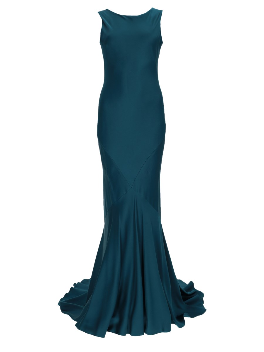 ABITO LUNGO IN ENVERS SATIN
