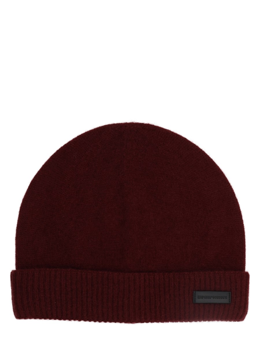 Berretto Con Bordo A Coste