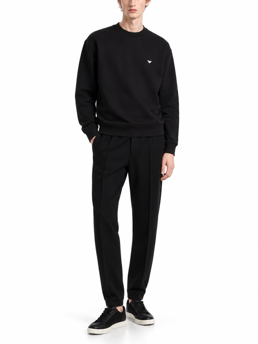 Pantalone Jersey Jogger con Coulisse e Tasche