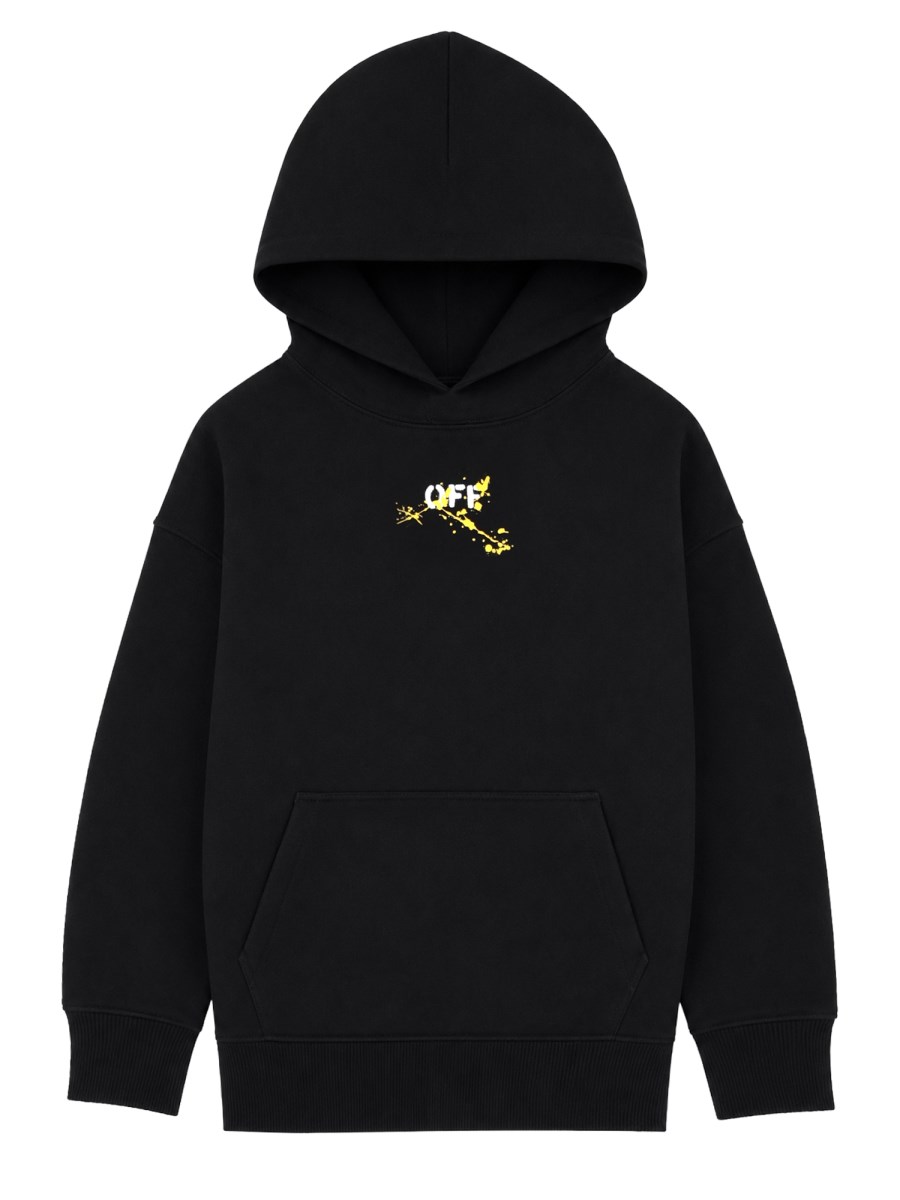 Felpa con cappuccio e logo Arrow Spray