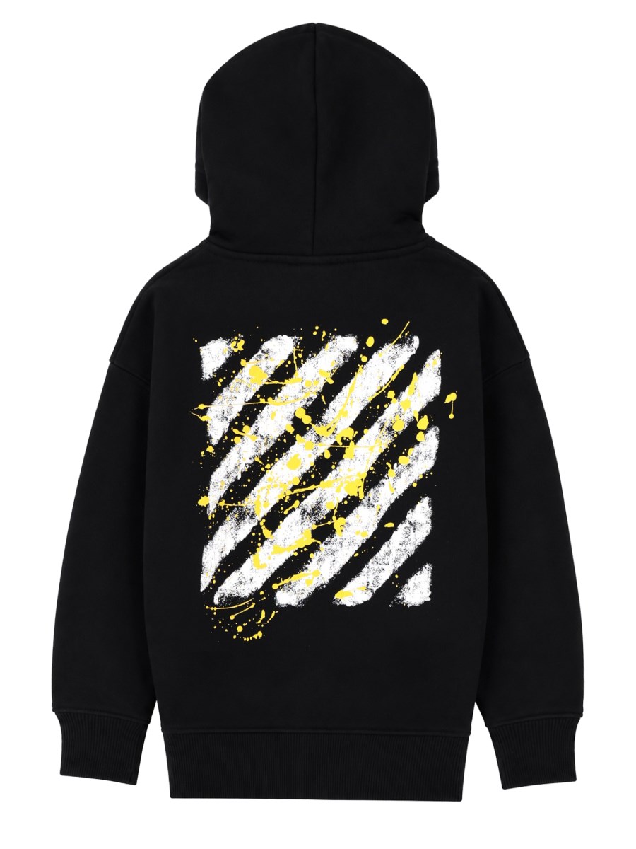 Felpa con cappuccio e logo Arrow Spray