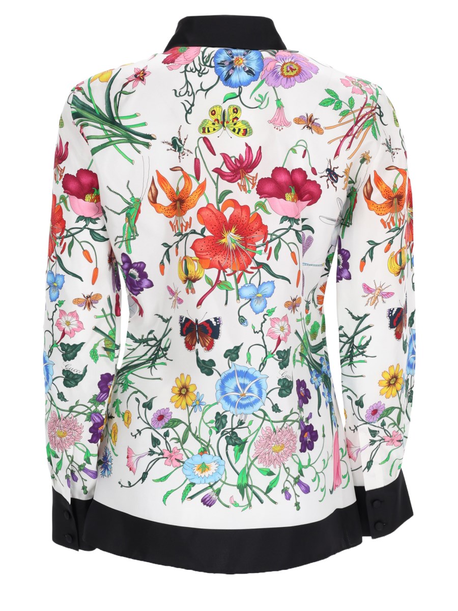 Camicia In Seta Stampata