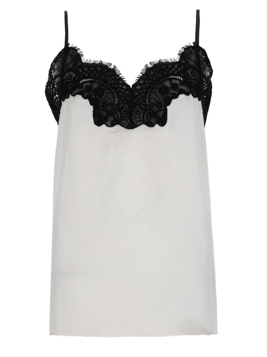 TOP IN SETA E PIZZO