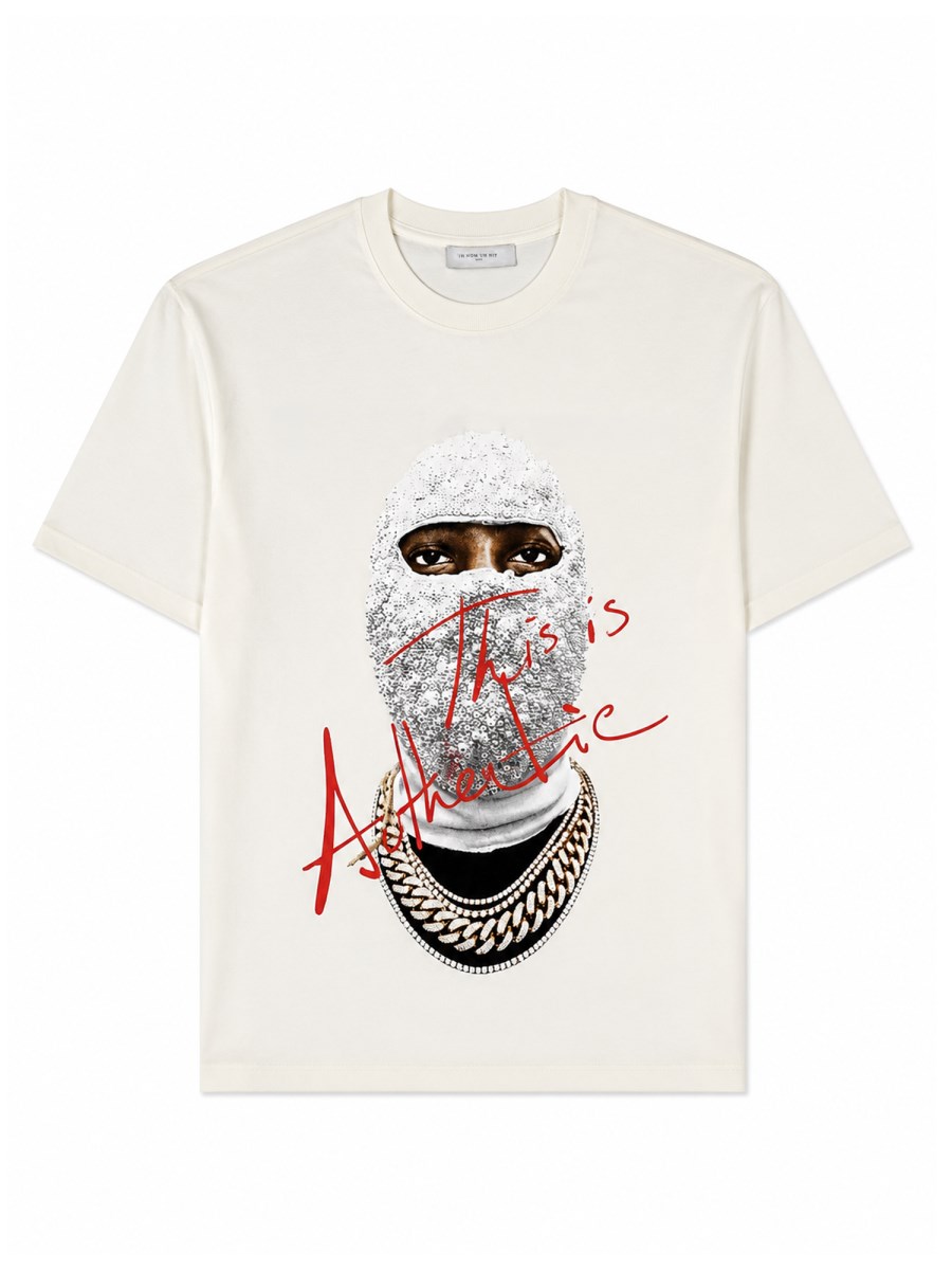 T-shirt con Stampa Authentic