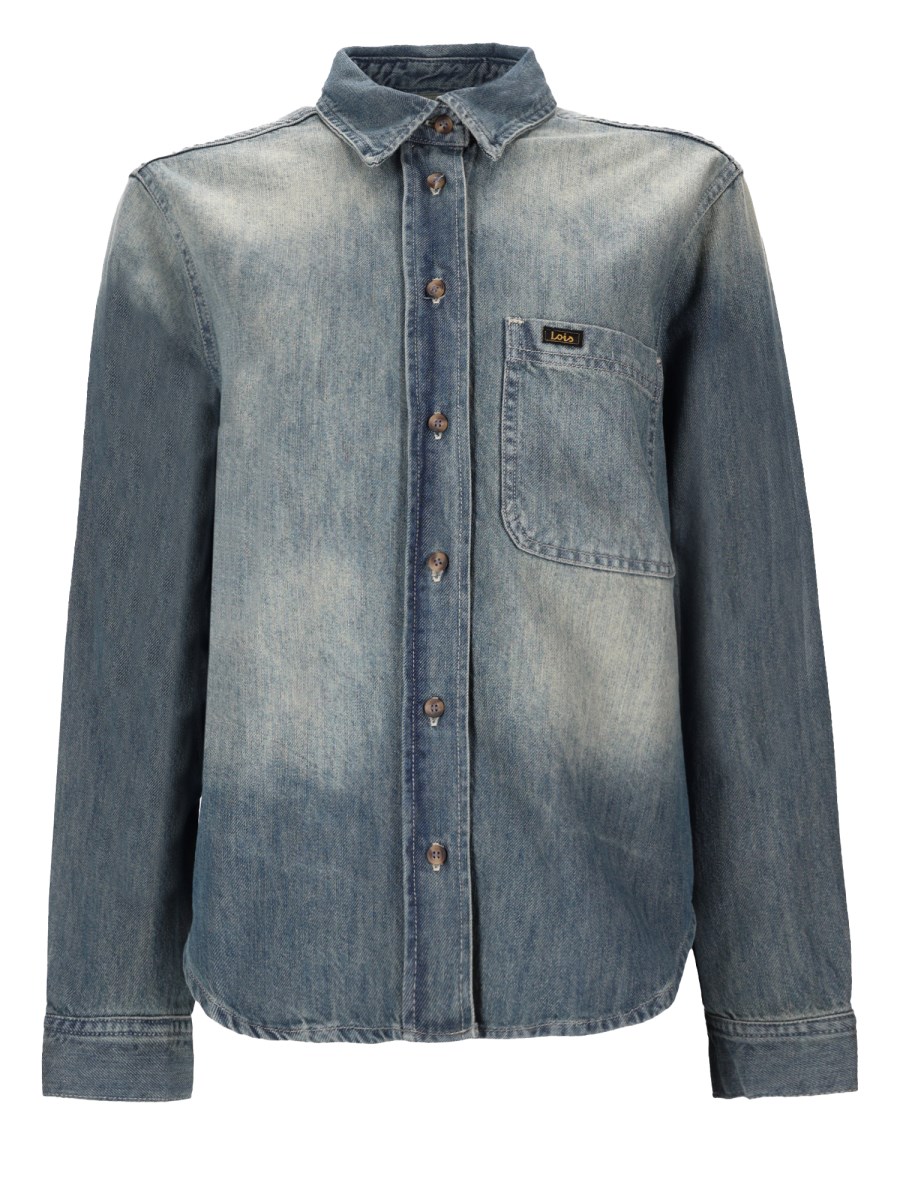CAMICIA ANNE IN DENIM CON FINITURA VINTAGE