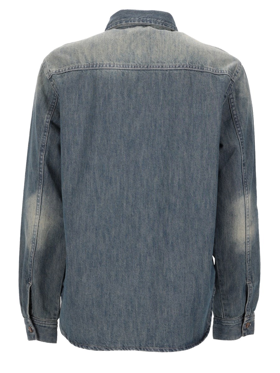 CAMICIA ANNE IN DENIM CON FINITURA VINTAGE