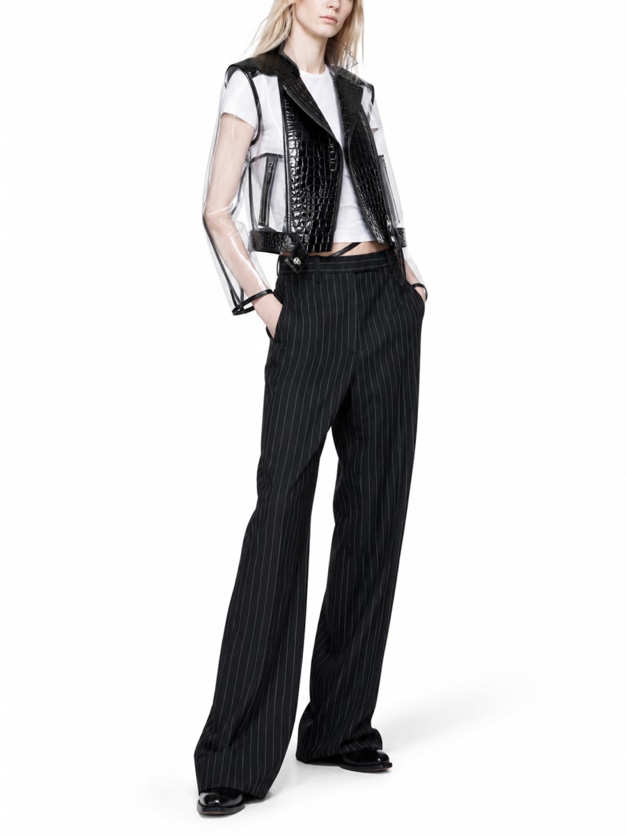 Pantalone Ampio Svasato a Grana Fine