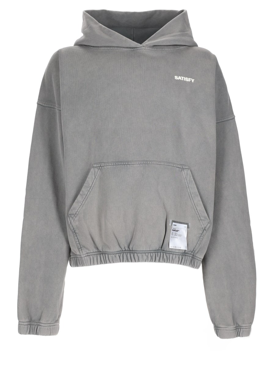 Felpa In Cotone Con Cappuccio