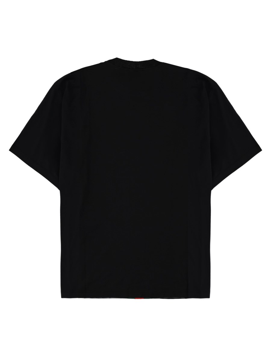 T-shirt in Jersey di Cotone con Stampa